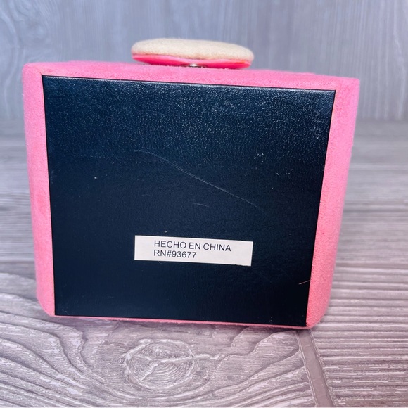 Pink cloth pig Jewelry box trinket box holder with mirror - Picture 7 of 11